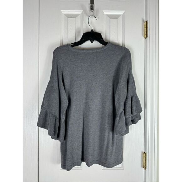 NWT Sugar+Lips Womens Grey Blouse Size M/L - Picture 4 of 4